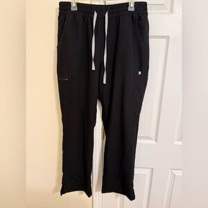 black FIGS scrub pants